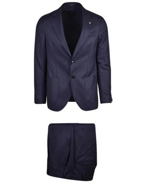 Sartoria Latorre Single Breasted Suits - Blu