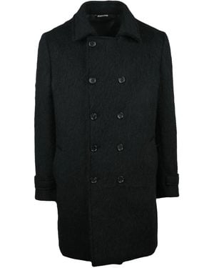 Reveres 1949 Cappotto Doppiopetto - Zwart