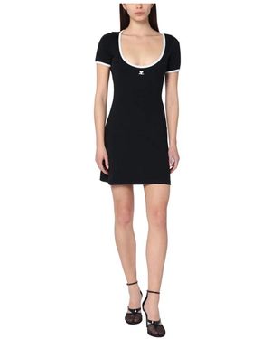 Courreges Short Dresses - Black