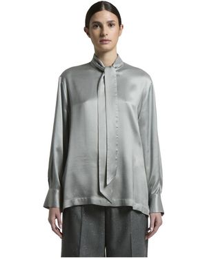 Peserico Blouse A06249 - Grijs