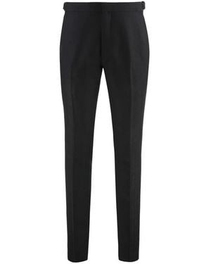 Tom Ford Broeken ,Grijs ,Wol Pantalon - Zwart