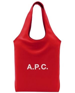 A.P.C. Shopping Bags - Red