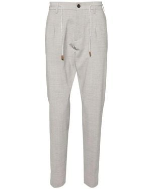 Eleventy Slim-Fit Trousers - Grey
