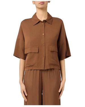 Manila Grace Shirts - Marron