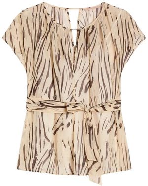Pennyblack Overhemden ,Polyester Pbpbacio Shirt - Naturel