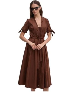 Sandro Ferrone Midi Dresses - Marrón