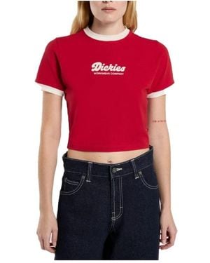 Dickies Retro Ringer T-Shirt - Rot