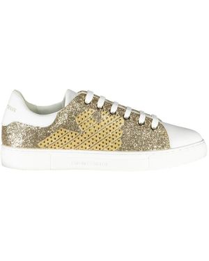Emporio Armani Sneakers sportive oro con dettagli a contrasto - Metallizzato