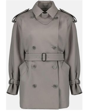 Max Mara Jassen ,Grijs ,Katoen Cacio Trenchcoat