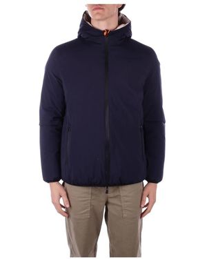 Suns Giacca con cappuccio e tasche con zip - Blu