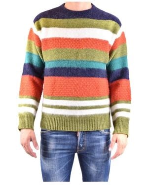 DSquared² Bunt Gestreifter Strickpullover - Mehrfarbig