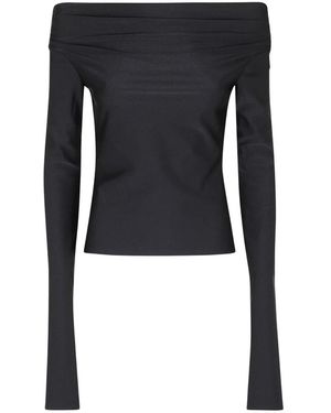 ANDAMANE Long Sleeve Tops - Azul