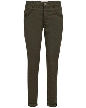 Mos Mosh Broeken ,Groen ,Slim-Fit Broeken