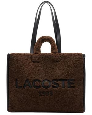 Lacoste Tote Bags - Marrón