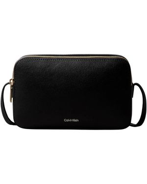 Calvin Klein Foil Logo Camera Bag - Zwart