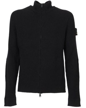Premiata Maglia Con Zip - Schwarz