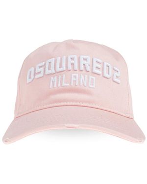 DSquared² Accessoires ,Roze ,Katoen Pet Met Klep