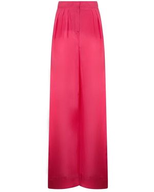 Alberta Ferretti Wide Trousers - Rosa