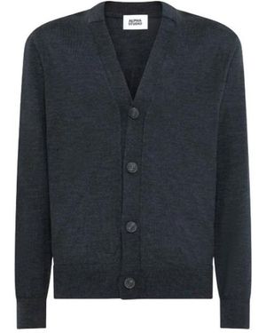 Alpha Studio Cardigan Van Merinowol - Blauw