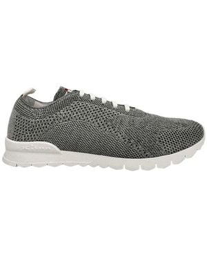 Kiton Schoenen ,Grijs ,Katoen Fits Sneakers