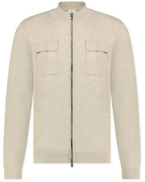 BLUE INDUSTRY Zip-Through Sweatshirt - Naturel