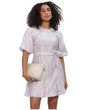 Freebird by Steven F-Wv-Trans-Jaquard-26-2 Mini-Kleid - Lila