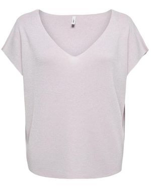 ONLY Truien & Vesten ,Paars ,V-Neck Truien