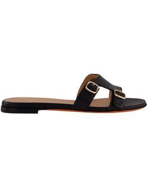 Santoni Sliders - Black