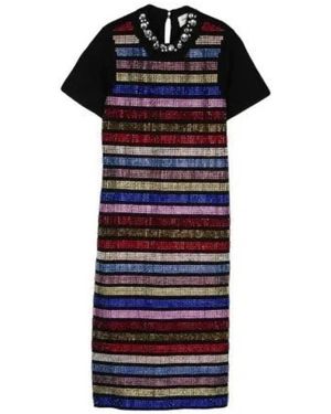 Sonia Rykiel Kristallverziertes-Kleid - Blau