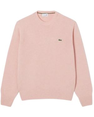 Lacoste Round-Neck Knitwear - Rosa