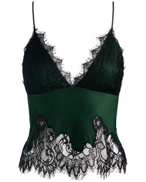 Alice + Olivia Claudia Pizzo Slip Top - Groen
