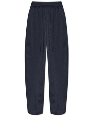 CASABLANCA Losse Broek Met Monogram - Blauw