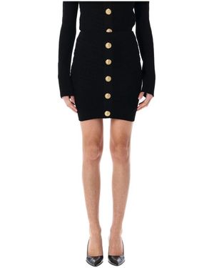Balmain Short Skirts - Negro