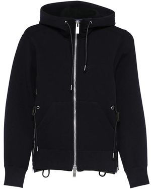 Sacai Hoodies & Sweatvesten ,Blauw Sweatshirt