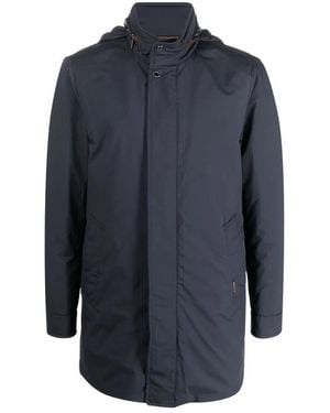 Moorer Single-Breasted Coats - Blue