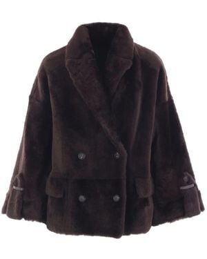 Brunello Cucinelli Faux Fur & Shearling Jackets - Azul