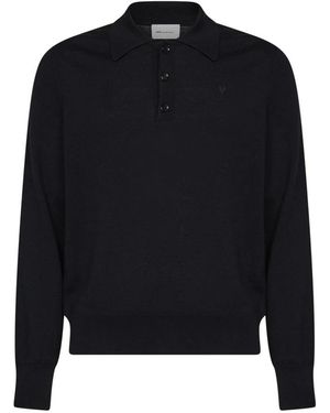 Ami Paris Polo Shirts - Black