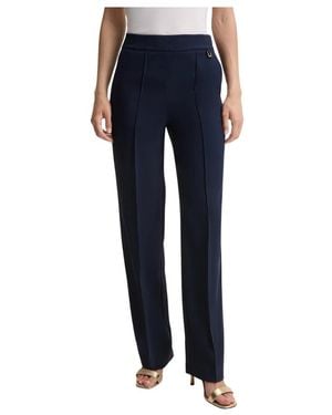 Joop! Straight Leg Hose Mit Elastischem Logo-Gürtel - Blau