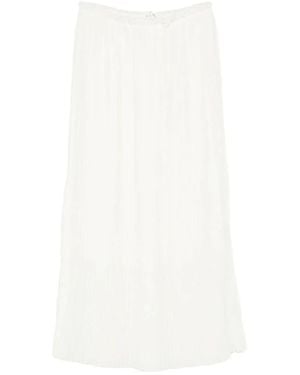 Mark Kenly Domino Tan Midi Skirts - Blanc