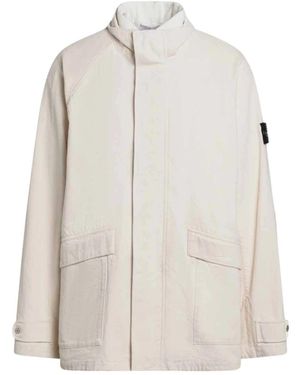 Stone Island Herren Leichte Jacke - Weiß