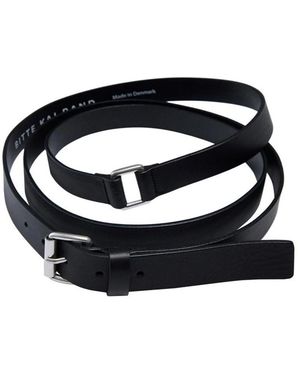 Bitte Kai Rand Accessoires ,Zwart ,Leer Leren Riem