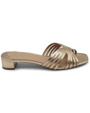 Ralph Lauren Heeled Mules - Gris