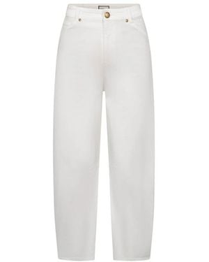 Seductive O-Shape Hose Gerades Jeans - Weiß