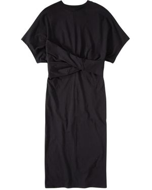 Closed Midi Dresses - Black