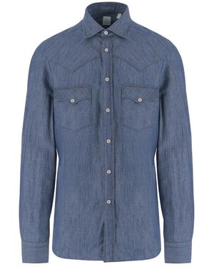 Finamore 1925 Denim Shirts - Bleu