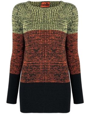 Colville Round-Neck Knitwear - Verde