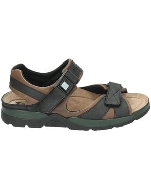 Mephisto Braune Sandale Mit Gummisohle - Schwarz
