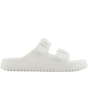 ARMANI EXCHANGE Herren Acetat Sandalen - Weiß