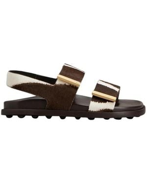 Tod's Flat Sandals - Marron