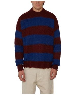AMISH Round-Neck Knitwear - Blu